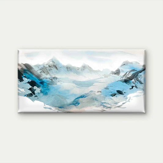 Blue Mountains Landscape Wall Art Canvas Office Home Room Framed 80x45cm