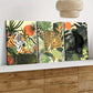 3pcs Classic Modern Jungle Animal Tiger Nature Wall Art Set Canvas Framed 40x60cm - High Quality Print 100% Australian Made Wall Canvas Ready to Hang