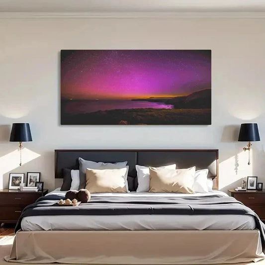 Contemporary Retro Décor Starry Wall Art Canvas Office Home Room Framed 120x60cm