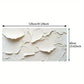 Abstract White Crayon wall canvas office home room framed 120x60cm