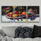3pcs Afternoon Tea Fruit Nature Perfect Wall Art Set Canvas Framed 40x60cm - High Quality Print 100% Australian Made Wall Canvas Ready to Hang