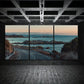 3pcs Coastal Highway Seascape Metal Print Ready to Hang Art