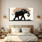 Walking Elephant Nature Wall Art Canvas Office Home Room Framed 120x60cm