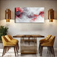 White Red & Gray Interwoven Wall Art Canvas Office Home Room Framed 120x60cm