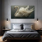 The Swan Subject Is Clear Wall Art Canvas Office Home Room Framed 120x60cm