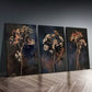 3pcs Vintage Wildflower Canvas Framed 40x60cm - High Quality Print 100% Australian Made Wall Canvas Ready to Hang