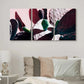 3pcs Pink and Green Cactus Shadows Floral Metal Print Ready to Hang Art