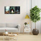 3pcs White Ghost in the Forest Gothic Art Metal Print Ready to Hang Art