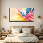 Vibrant Phoenix Feather Design Wall Art Canvas Office Home Room Framed 120x60cm
