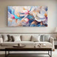 White Magnolia Flower wall canvas office home room framed 120x60cm