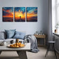 3pcs The Sky, A Lone Person  Wall Art Set Canvas Framed 40x60cm - High Quality Print 100% Australian Made Wall Canvas Ready to Hang