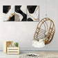 3pcs Black White Golden Abstract Prints Metal Print Ready to Hang Art