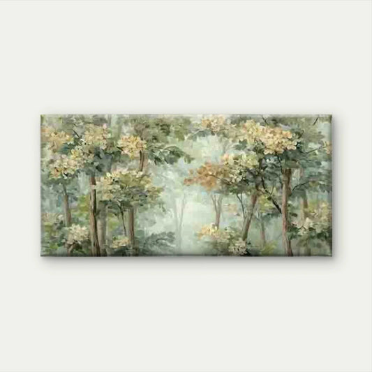Abstract Forest Landscape Wall Art Canvas Office Home Room Framed 120x60cm