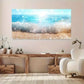 Sparkling Sunlight Beach wall canvas office home room framed 120x60cm