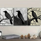 3pcs  The Psychic Crow Wall Art Set Canvas Framed 40x60cm - High Quality Print 100% Australian Made Wall Canvas Ready to Hang