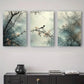 3pcs Modern Abstract Bird & Branch Canvas Metal Print Ready to Hang Art