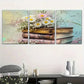 3pcs Book And Floral Interwoven Metal Print Ready to Hang Art