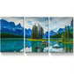 3pcs  Landscape with Turquoise Lake Metal Print Ready to Hang Art
