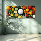 3pcs Snowball, fruit Art Painting Metal Print Ready to Hang Art