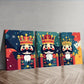 3pcs Cartoon Nutcracker Wall Art Set Canvas Framed 40x60cm - High Quality Print 100% Australian Made Wall Canvas Ready to Hang