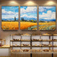 3pcs Rural Landscape Decoration Nature Metal Print Ready to Hang Art
