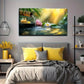 Serene Bamboo Forest Burning Wall Art Canvas Office Home Room Framed 120x60cm
