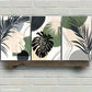3pcs Minimalist Botanical Leaf Prints in Black Metal Print Ready to Hang Art
