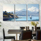 3pcs Mount Tamalpais in California Picturesque Metal Print Ready to Hang Art