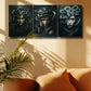 3pcs Snake girl Design Metal Print Ready to Hang Art