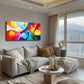 Colorful Geometric Interweave Wall Art Canvas Office Home Room Framed 120x60cm