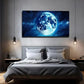 Rapidly Moving Blue Moon Wall Art Canvas Office Home Room Framed 120x60cm