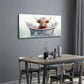 Calf Standing In The Bathtub Wall Art Canvas Office Home Room Framed 120x60cm