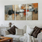 3pcs Abstract Geometric Modern  Wall Art Set Canvas Framed 40x60cm - High Quality Print 100% Australian Made Wall Canvas Ready to Hang