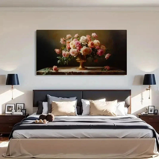 Floral Modern Landscape Deco Wall Art Canvas Office Home Room Framed 120x60cm