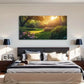 Garden & Sunlight Landscape Wall Art Canvas Office Home Room Framed 120x60cm