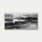 Abstract Black & White Wall Art Canvas Office Home Room Framed 120x60cm