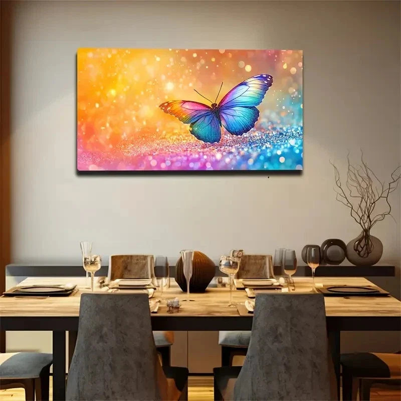 A Dreamy Light Spot Background Wall Art Canvas Office Home Room Framed 120x60cm