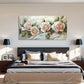 Romantic Floral Roses Pink Wall Art Canvas Office Home Room Framed 120x60cm