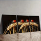 3pcs The Ladybug Is Standing on The Wheat Wall Art Set Canvas Framed 40x60cm - High Quality Print 100% Australian Made Wall Canvas Ready to Hang