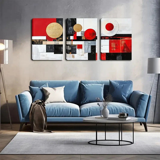 3pcs  Triple Frame Creative Wall Art Set Canvas Framed 40x60cm - High Quality Print 100% Australian Made Wall Canvas Ready to Hang