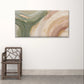 Neutral Abstract Paint Modern Wall Art Canvas Office Home Framed 120x60cm