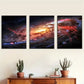 3pcs A Cosmic Theme Galaxy Outer Space Canvas Framed 40x60cm - High Quality Print 100% Australian Made Wall Canvas Ready to Hang