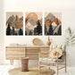 3pcs  rustic wood effect art, forest art painting Metal Print Ready to Hang Art