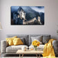 Gothic Castle Landscape Wall Art Canvas Office Home Room Framed 80x45cm