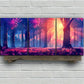 3pcs Midnight Forest Illusory Light Metal Print Ready to Hang Art