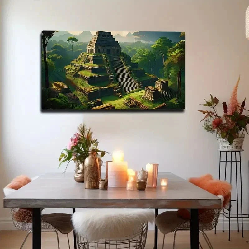 Ancient Civilization Theme Wall Art Canvas Office Home Room Framed 120x60cm