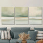 3pcs coastline, modern abstract landscape Metal Print Ready to Hang Art