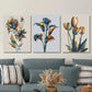 3pcs Three-dimensional blooming flowers,  Metal Print Ready to Hang Art