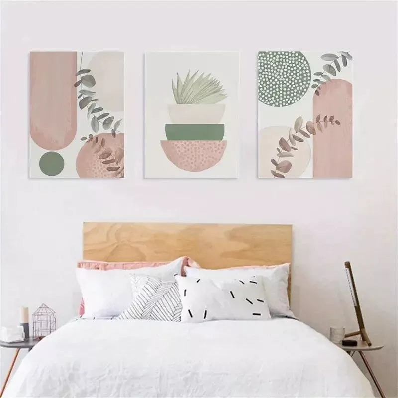 3pcs Boho Chic Canvas Canvas Framed 40x60cm - High Quality Print 100% Australian Made Wall Canvas Ready to Hang