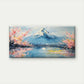 Mount Fuji with Cherry Blossoms Wall Art Canvas Office Home Room Framed 120x60cm